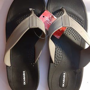 OKABASHI SANDALS / FLIP FLOPS (NEVER BEEN WORN)